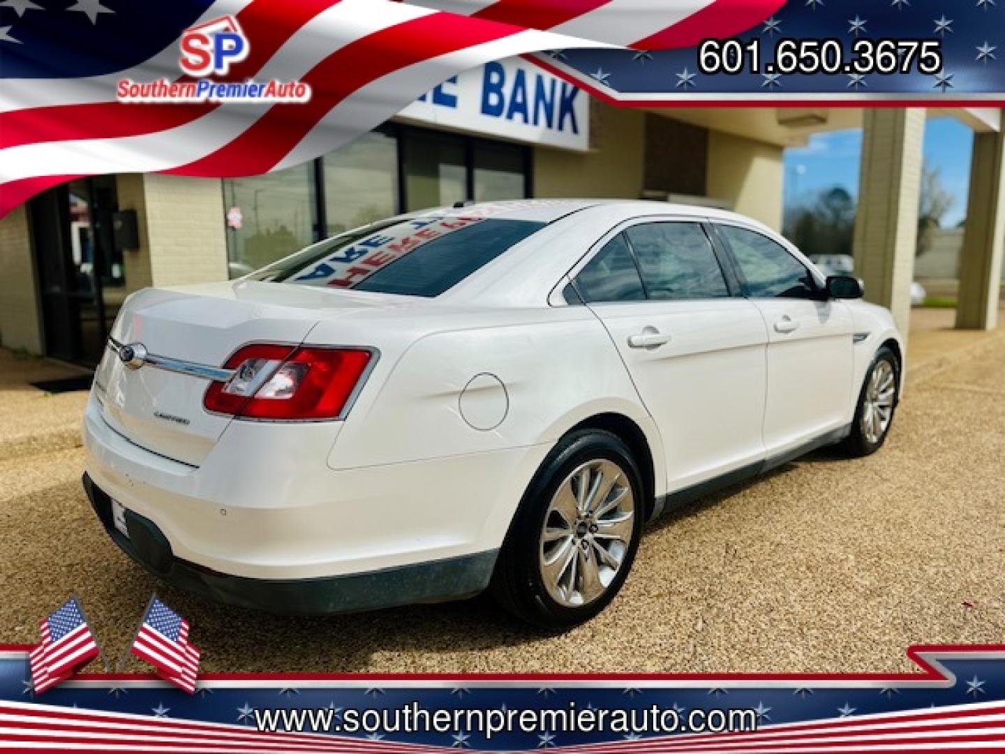 2011 WHITE FORD TAURUS LIMITED (1FAHP2FW6BG) , located at 922 W. Beacon St., Philadelphia, MS, 39350, (601) 650-3675, 32.770447, -89.127151 - Photo#5